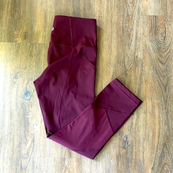 Lululemon Pace Rival High Rise Crop 22” XS 4 - Picture 2 of 6